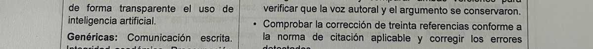 Fragmento de la foto 43. Curso 4, p. 7: treinta referencias. El recuadro marca el detalle señalado en el hallazgo.