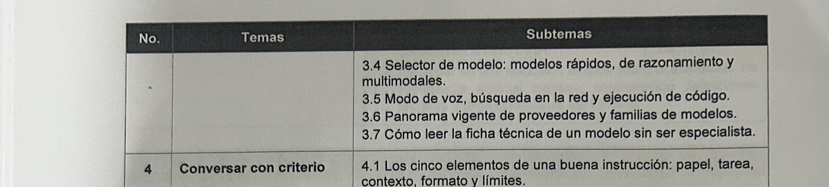 Fragmento de la foto 11. Curso 1, p. 5: los mismos 3.4 a 3.7 reaparecen. El recuadro marca el detalle señalado en el hallazgo.
