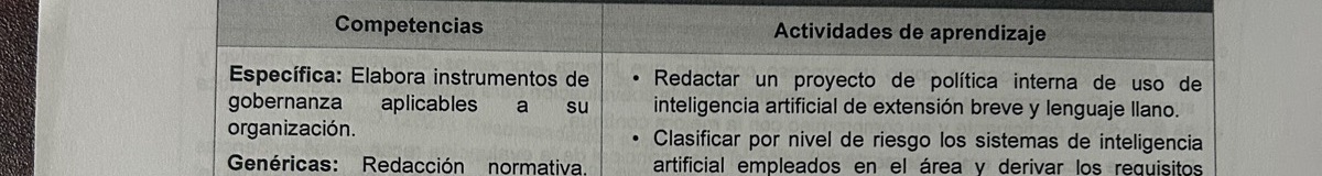 Fragmento de la foto 62. Curso 6, p. 7: política interna de uso. El recuadro marca el detalle señalado en el hallazgo.